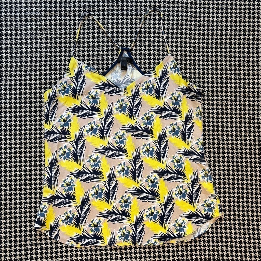 J. Crew | ‘Carrie’ Spring Meadow Silk Cami - Picture 4 of 14